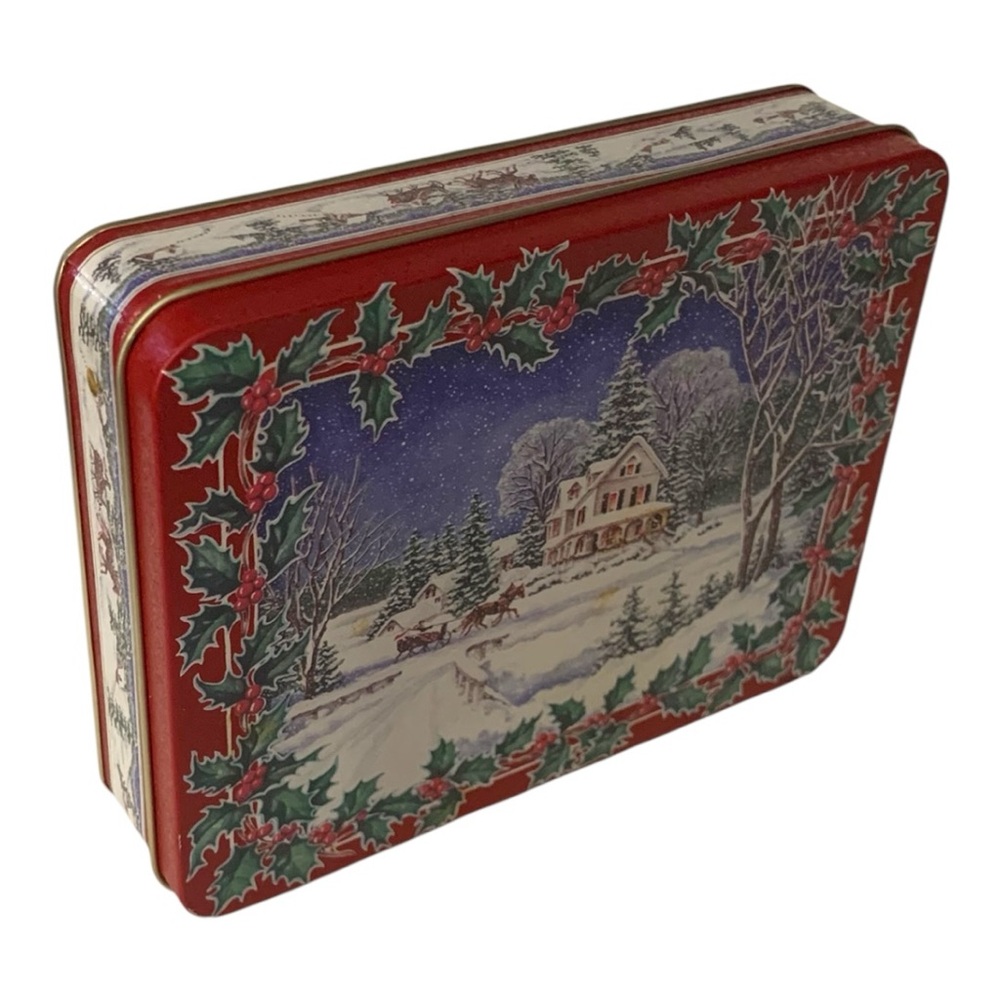5/$25 Rocky Mountain Holiday Metal Tin “Home for the Holidays" Collection